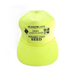 Otto Baseball Hat Cap Farmers Coop Seed Neon Green One Size Fits All